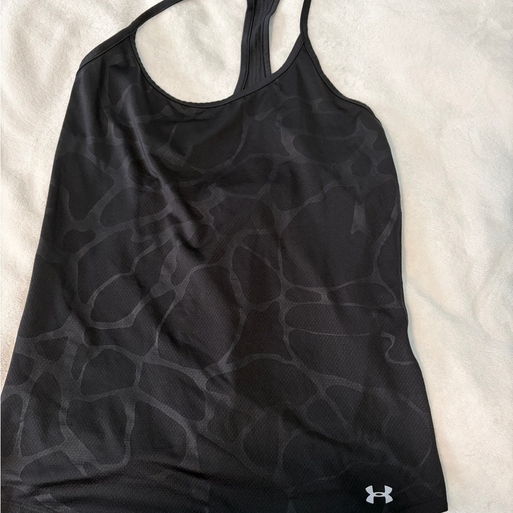 Under Armour Black Patterned Women's Tank Top